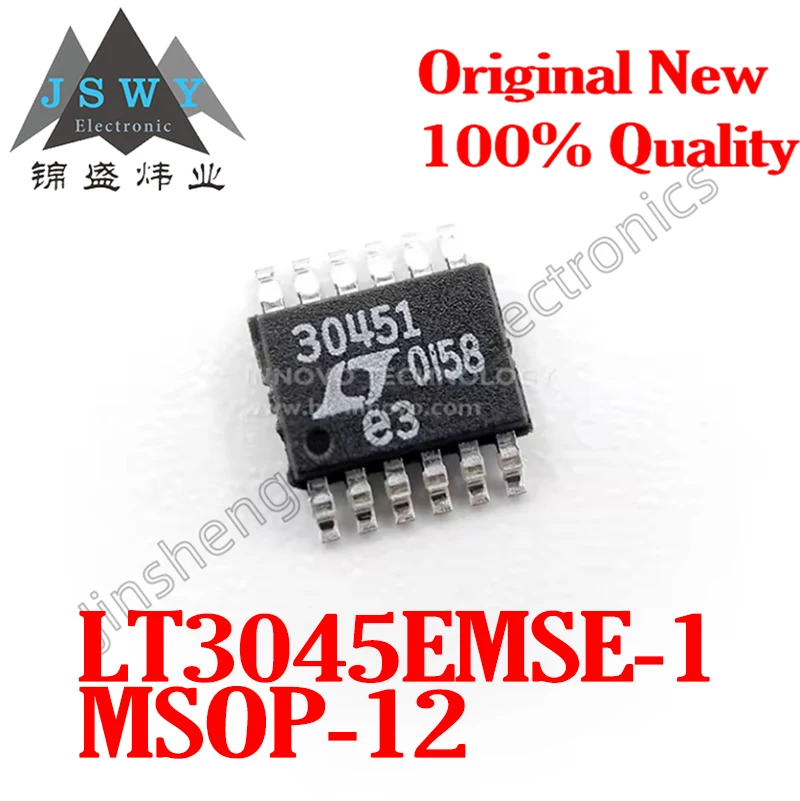 (1/5PCS) LT3045EMSE LT3045 MSOP12 Low Dropout Linear Regulator Chip Brand New Original In Stock Fast Shipping