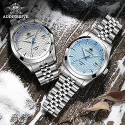 Addiesdive hochwertige 39mm automatische Uhr Mode nh35 Edelstahl 100m wasserdichte Tauch mechanische Uhren für Männer ad2118