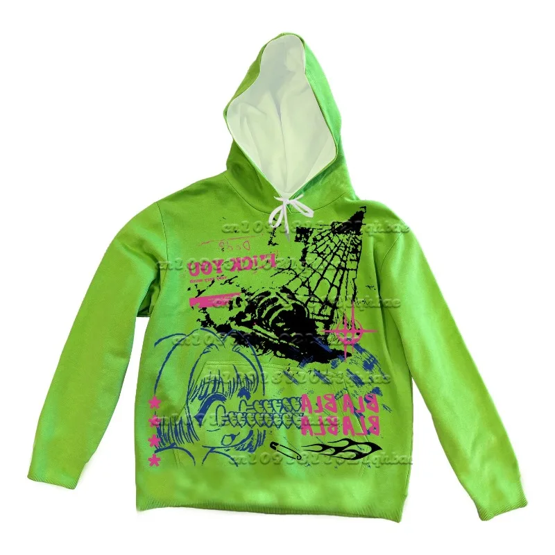 

New Punk Japanese 3D Printed Harajuku Style Hoodie Casual Versatile Quick Drying Top Trendy