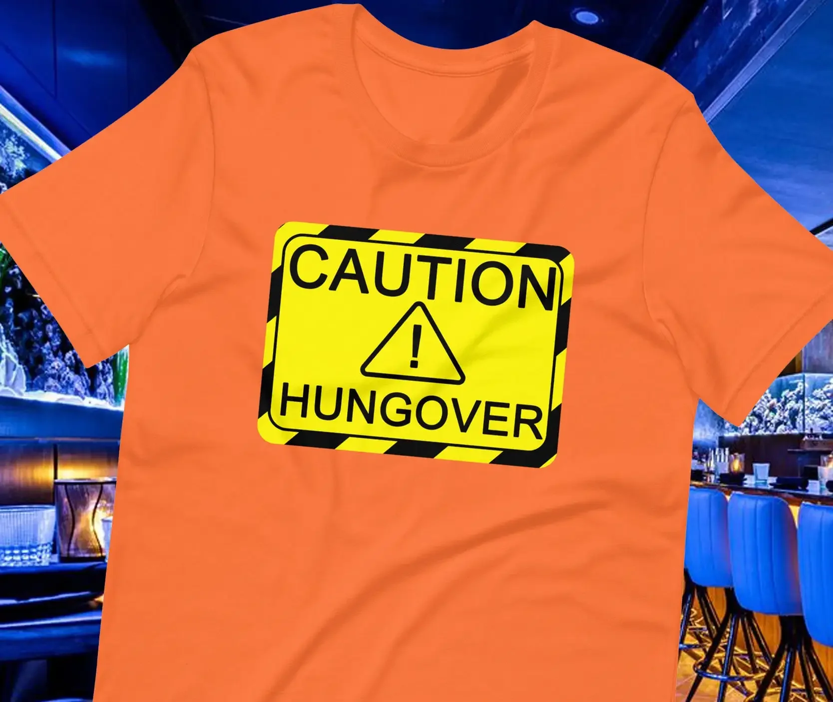Caution Hungover T Shirt Hangover Drink Party Bar Adult Whiskey Vodka Tequila Booze Friend Wine Beer Father'S Day