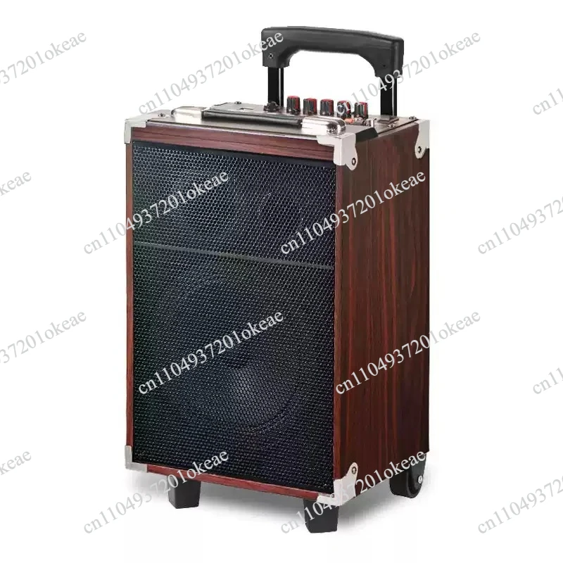 500W High-Power Subwoofer Outdoor Mobile Bluetooth Speaker Family Karaoke Live Broadcast Sound Card All-In-One Speaker Machine