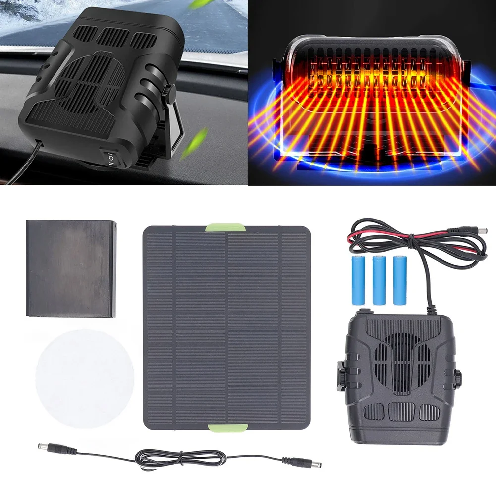 20W Single  Solar Panel Heater Drying Heating Pet With Battery House Warm Wind Gear Compartment Camping Outdoors Tools