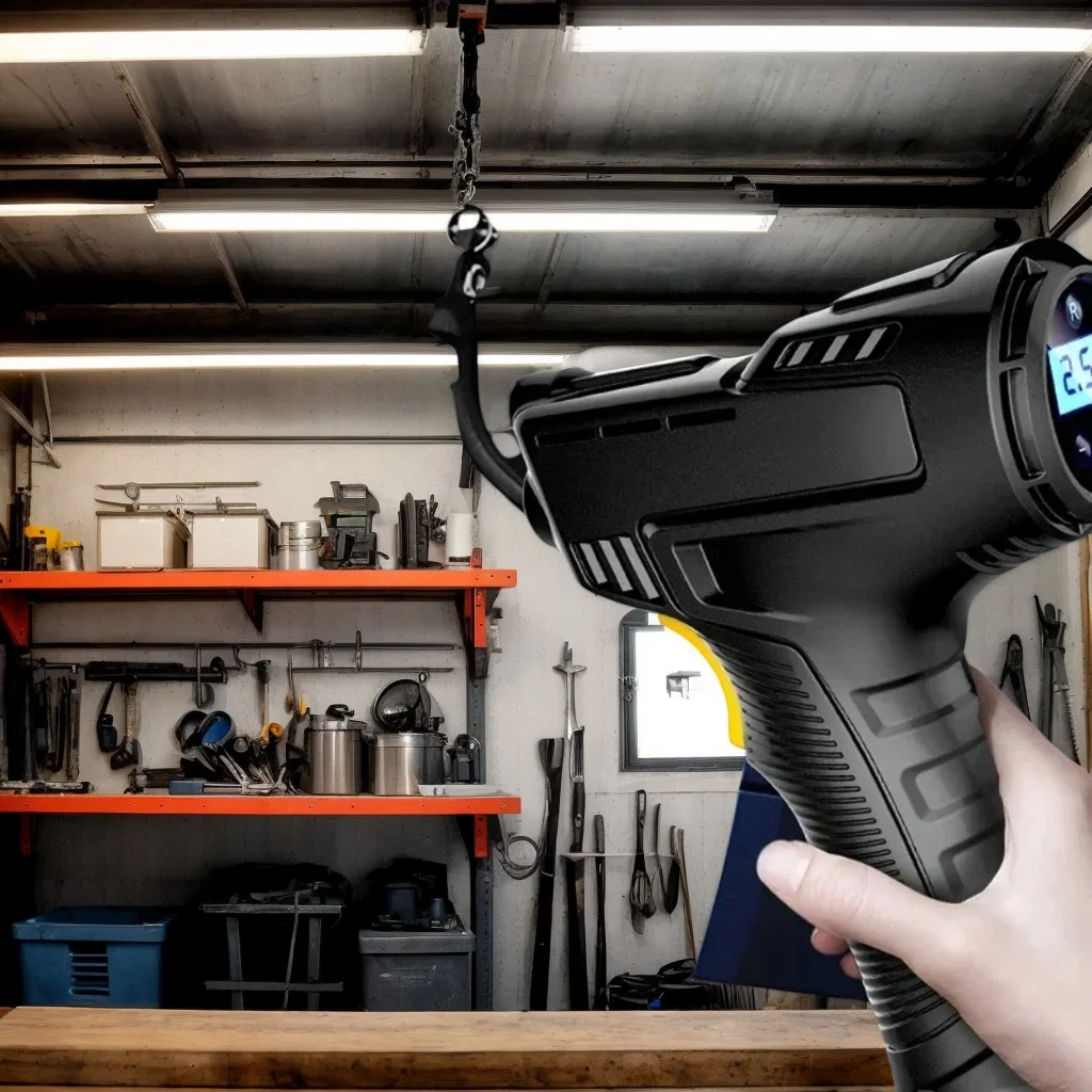 

Портативный беспроводной/проводной цифровой воздушный компрессор мощностью 120 Вт — насос для шин и шариков для автомобиля, велосипеда и многого другого с экстренным использованием