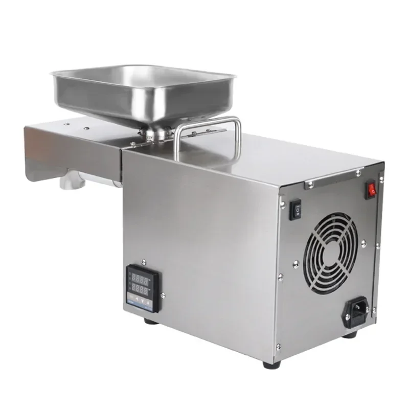 1PC Household 220v X1 Temperature Control Oil Press 610w Household Flaxseed Peanut Sesame Butter Oil Press 110v/220v Stainless S