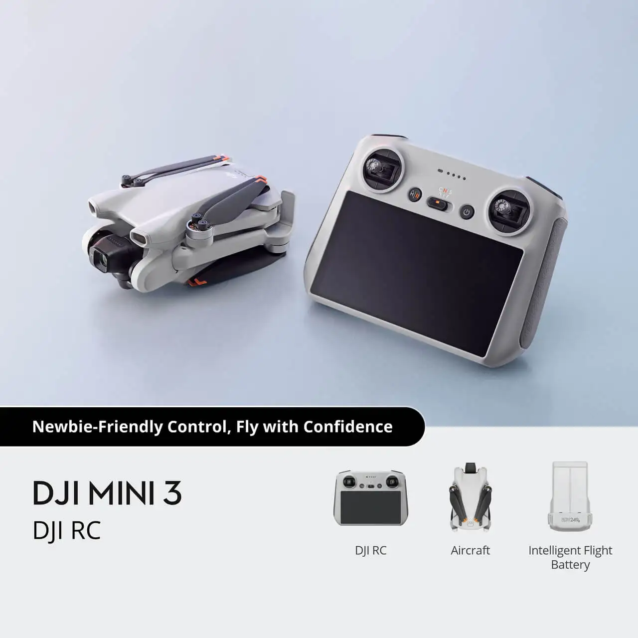 DJI Mini 3 Lightweight and Foldable Mini Camera Drone with 4K HDR Video 38 min Flight Time Real Vertical Shooting New Original