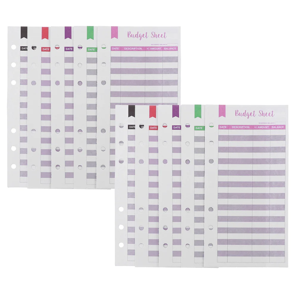 A6 Writable Expense Tracker Sheets Portable Cash Budget Planner For Home Office Travel Business Finance