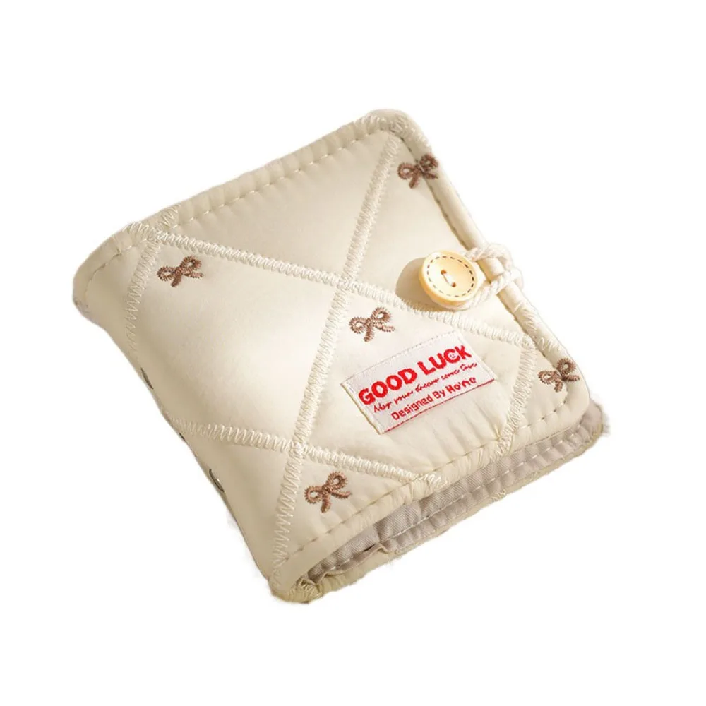 

Embroidered Photocard Holder Cloth Bow Idol Card Display Protector Picture Decoration Card Protective Case School Stationery