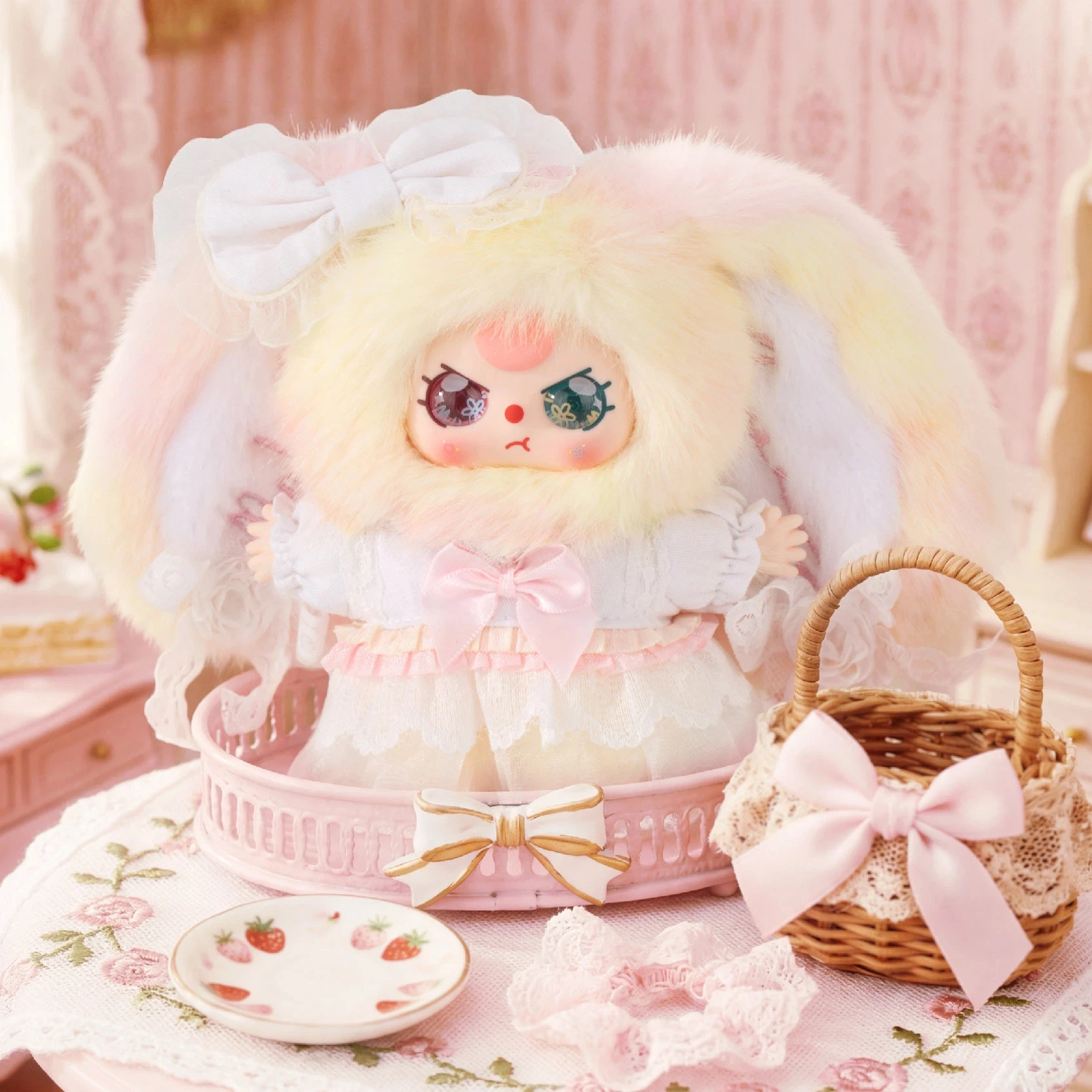 

Серия Blind Box Baby Three Flower Messenger: Милая виниловая плюшевая кукла-подвеска Baby Three, коллекционная настольная игрушка, подарок для девочки