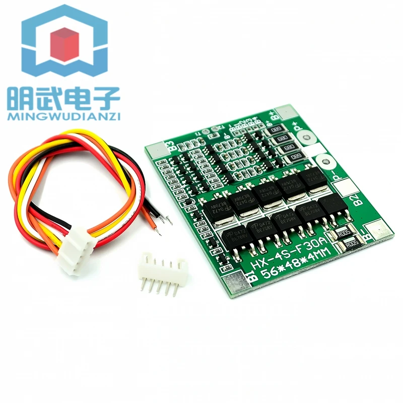 Four Strings Of 4 Strings Of 14.8V 16. Protection Board 30A Discharge With Balanced 18650 Battery Protection Board