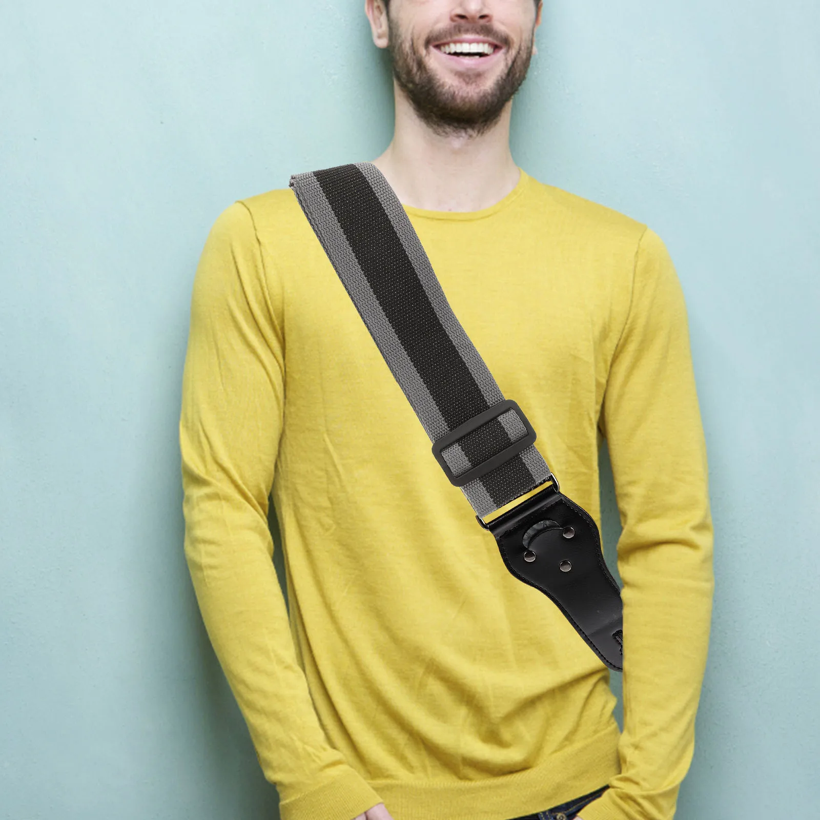 

1 Set Strap Kit Adjustable Durable Lightweight Skin-Friendly For Acoustic Electric Bass Classical Guitar Bohemian Style Guitar