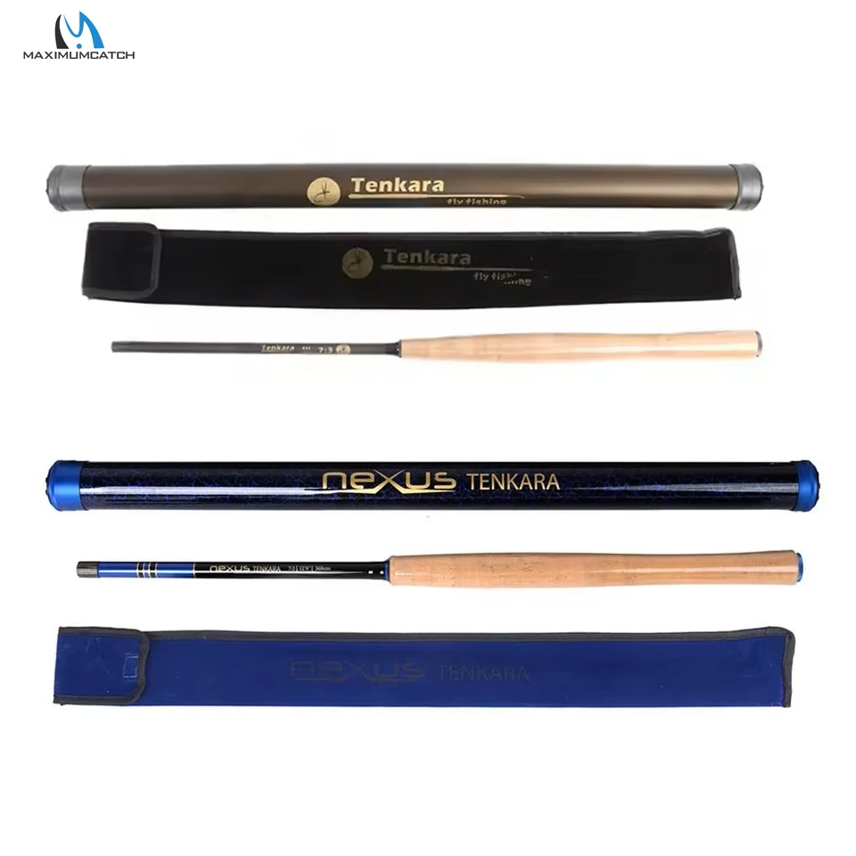 canna-da-pesca-tenkara-classica-maximumcatch-9-15ft-azione-rapida-7-3-7-10-segmenti-telescopici-con-tubo-in-carbonio