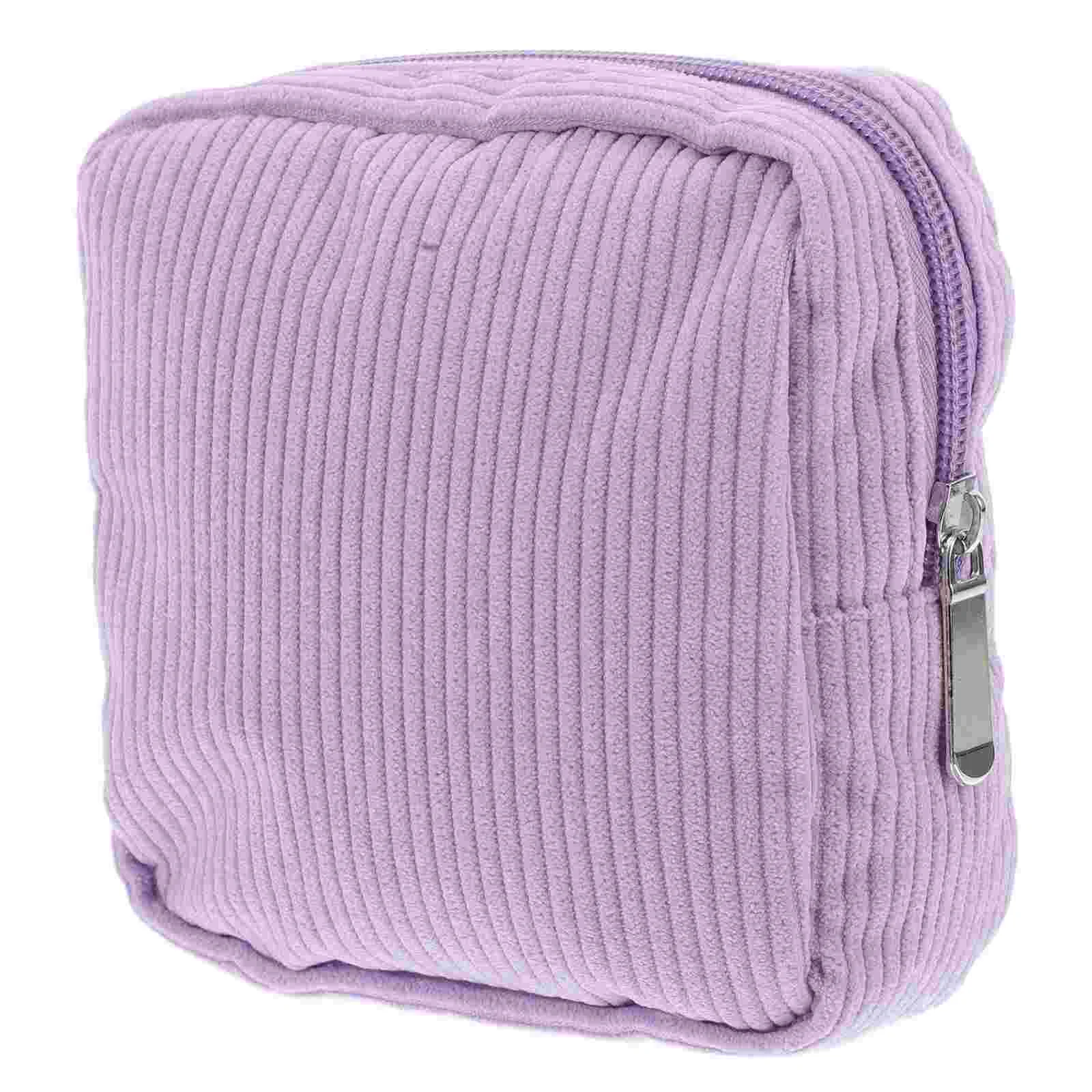 

Kids Purse Corduroy Storage Bag Small Change Menstrual Pad Mini for Violet Coin Sanitary Napkin Child