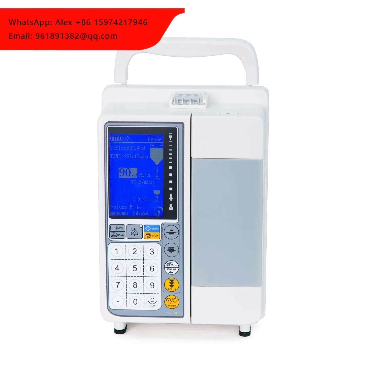 Mini Vet Veterinary Animal Pet Clinic Hospital Injection Fluid Blood Infusion Pump