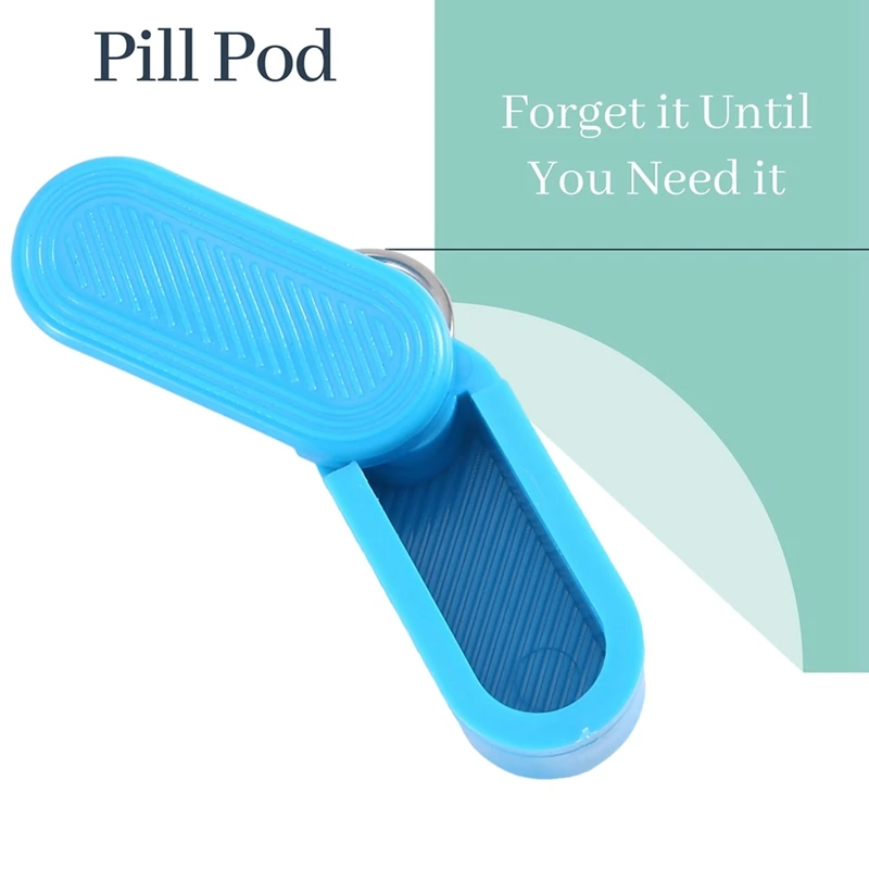 

1Pcs Key Compressor With Discrete Magnetic Slide-Mini Pocket Pill Magazine-Portable Emergency Pills Black Easy To Use