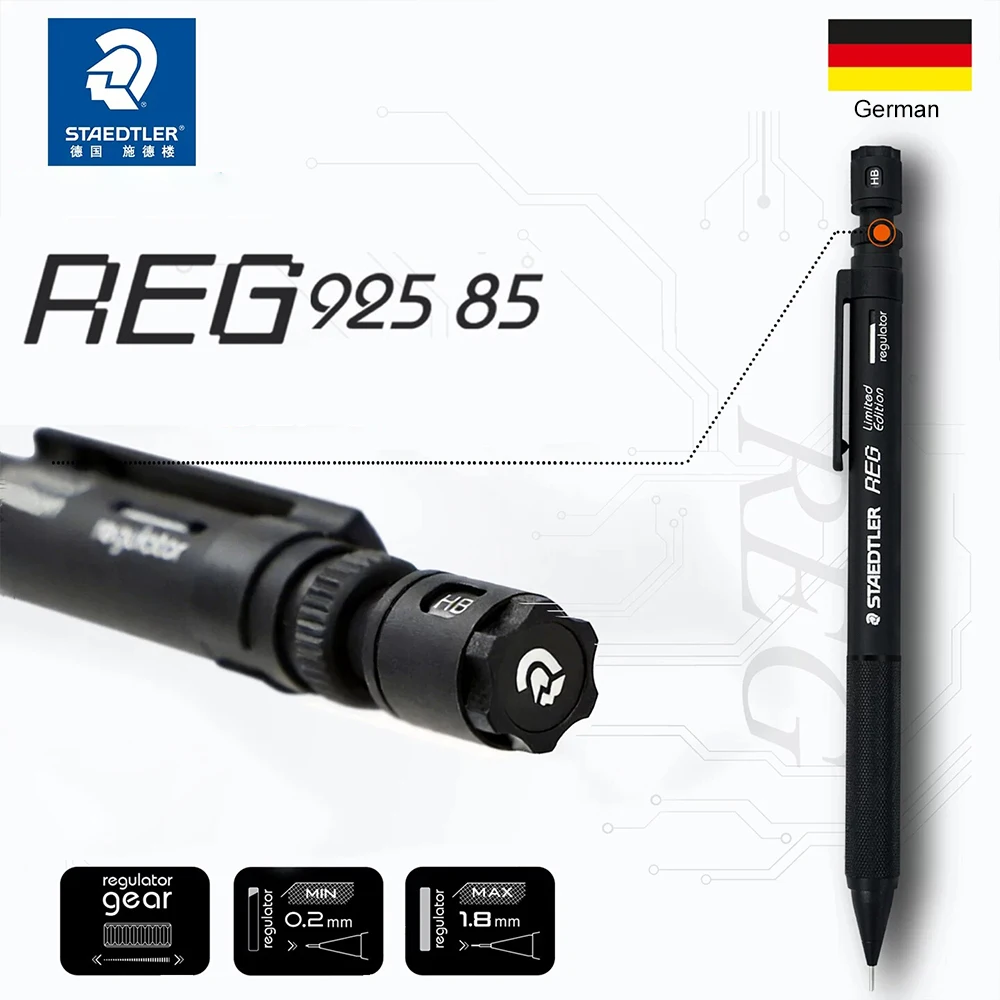 1pc German Mechanical Pencil STAEDTLER 925 85 Drawing/sketching/designing All Metal REG Rotating Lead 0.3/0.5mm Art Supplies
