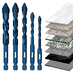 5/6/8/10/12mm Tile High Hardness Eccentric Drill Bit Precision Drilling Ceramic Glass Wall Concrete Hex Shank Drilling Tool