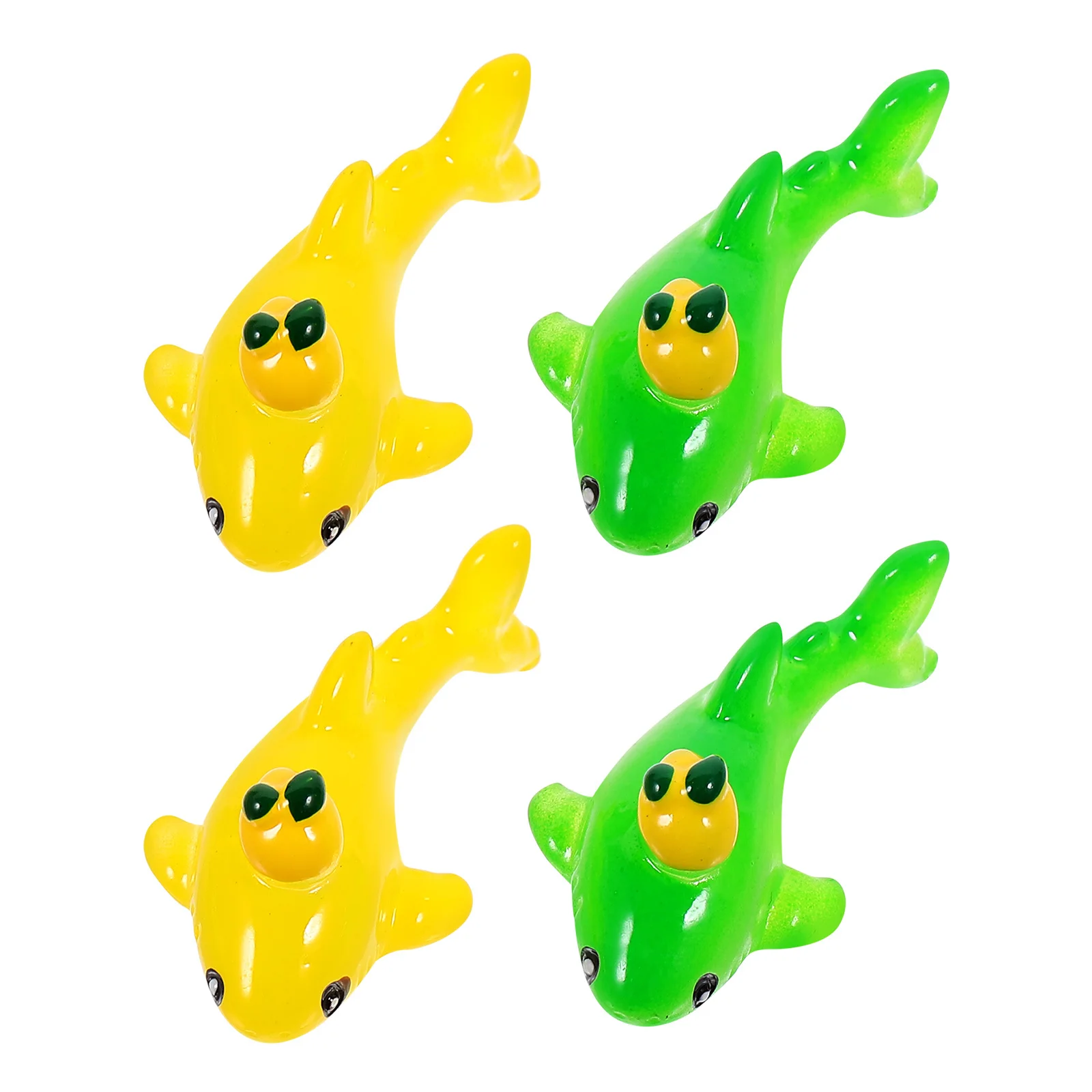 

4Pcs Miniature Marine Animals Exquisite Resin Craft Fish Tank Garden Desktop Decor Miniature Whale Figurine Mini Animal Decor