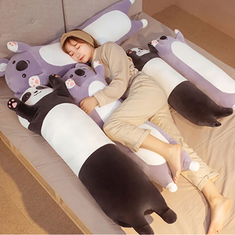 

Plush Toys Animal Panda Koala Huge Creative Long Soft Toys Office Lunch Break Nap Sleeping Pillow Stuffed Gift Doll For Kids
