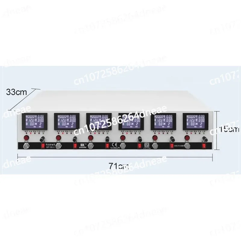Battery tester, Lithium Ni-MH lead-acid battery capacity test/repair 6 channels charge and discharge integrated machine SF100-6