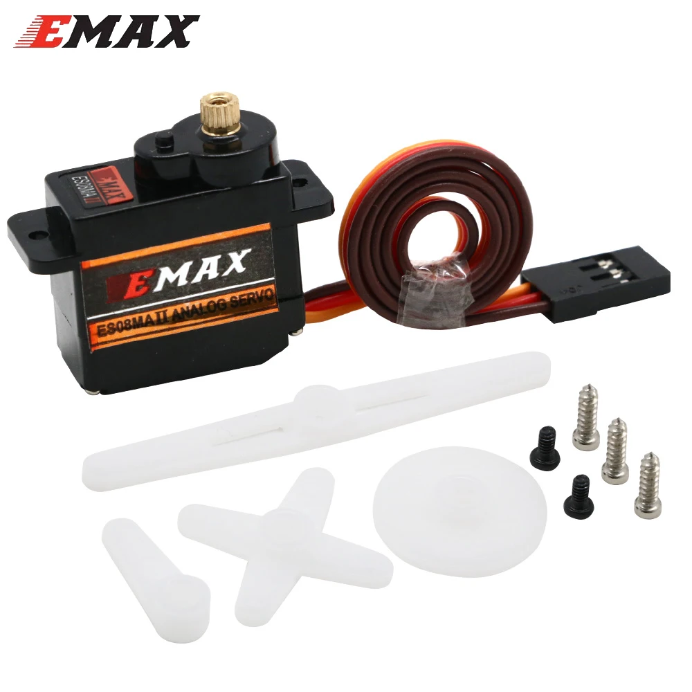 EMAX ES8MAII 4.8V-6.0V High Sensitive Shock-proof Mini Micro Analog Servo For 3D RC Plane Helicopter Airplane Robot Accessories