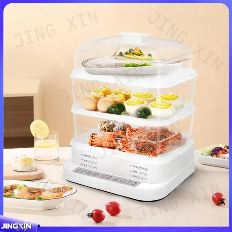 custom for Smart 32L 3 Tier Electric Food Steamer Digital Multi Cooker with Preset Menus Kitchen Appliance Vegetable Fish