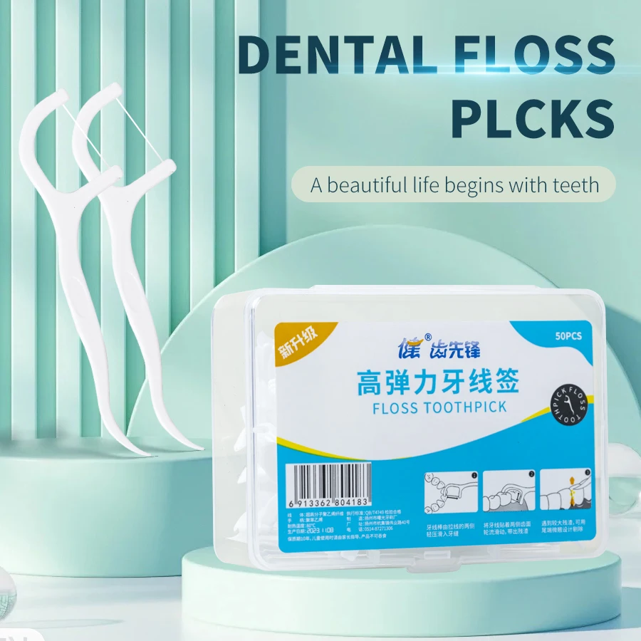 

Dental Vanguard - Upgraded High Elasticity Floss Toothpicks. Say goodbye to dental troubles and hello to a cleaner mouth. With e