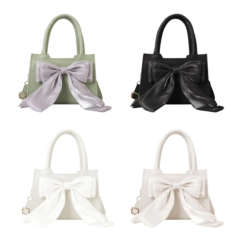 

Casual Bow Small Square Bag Crossbody Bag Shoulder Handbag for Girls Women