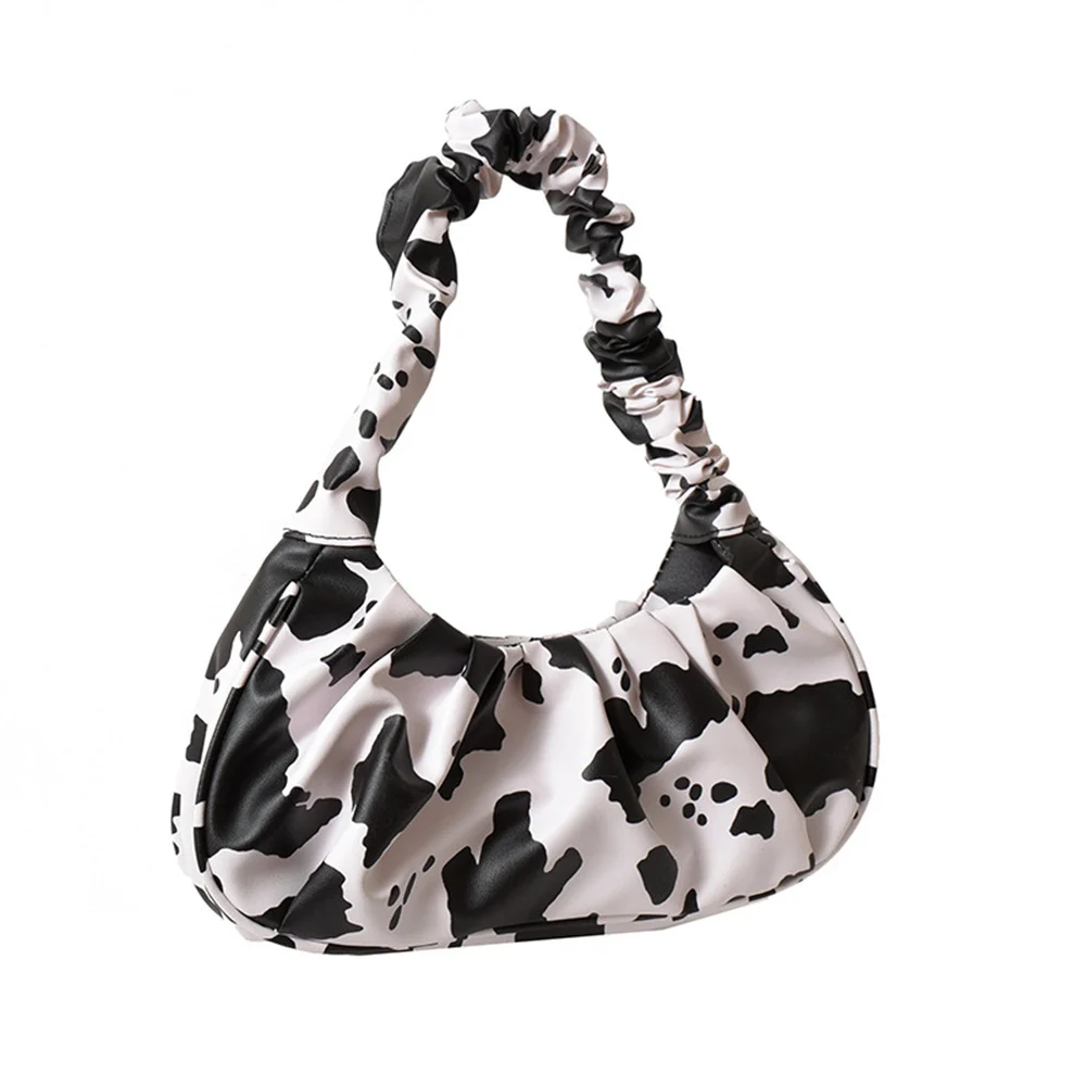 New PU Leather Large Capacity Single Shoulder Bag Fashion Portable Women Cloud Handbag Cow Zebra Leopard Print Underarm Package