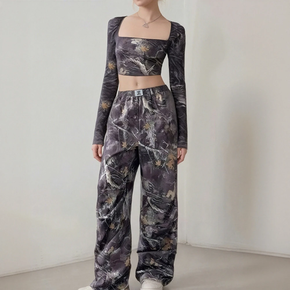 عارضة تناسب البدلة السراويل لفستان الربيع الخريف لا الديكور أزياء نمط المرأة مجموعة السراويل الطويلة الفرقة