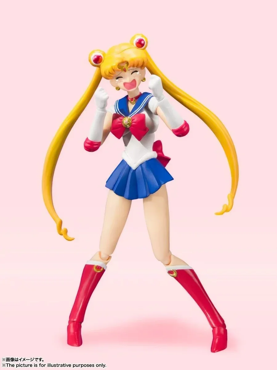 In Stock Bandai SHF Sailor Moon Water Ice Moon Hare Sailor Moon Can Do It Anime Figure Model Collection Toy Gift