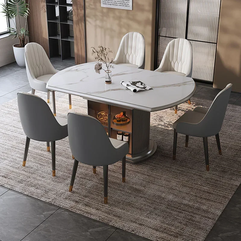 Beauty Salon Home Kitchen Extendable Dining Table Folding Living Room Luxurious Velvet Free Shipping Comedor Design Home