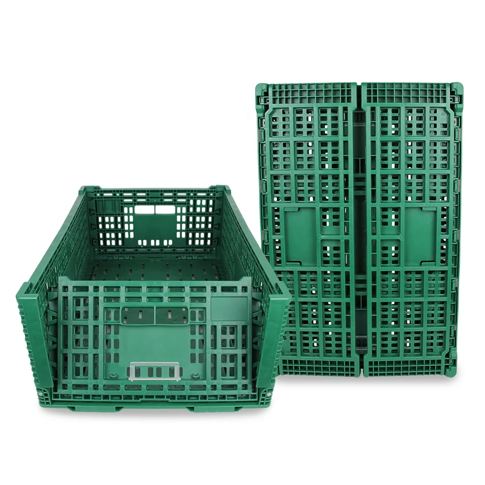 New Item Plastic Material Mini Crate 60*40*22 Cm Collapsible Storage Basket