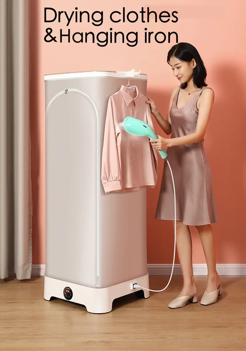 2022 New Design 900W Best Warm Air Electric Drying & Ironing Portable Compact 350L Clothes Dryer