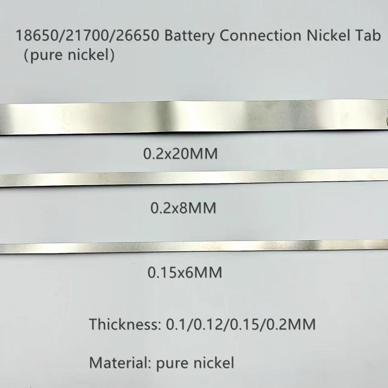 Pin Lithium Gói Nguyên Chất Niken Ga Điện Lithium Pin Kết Nối Hàn Thấp Trở Nội Nguyên Chất Niken Dây