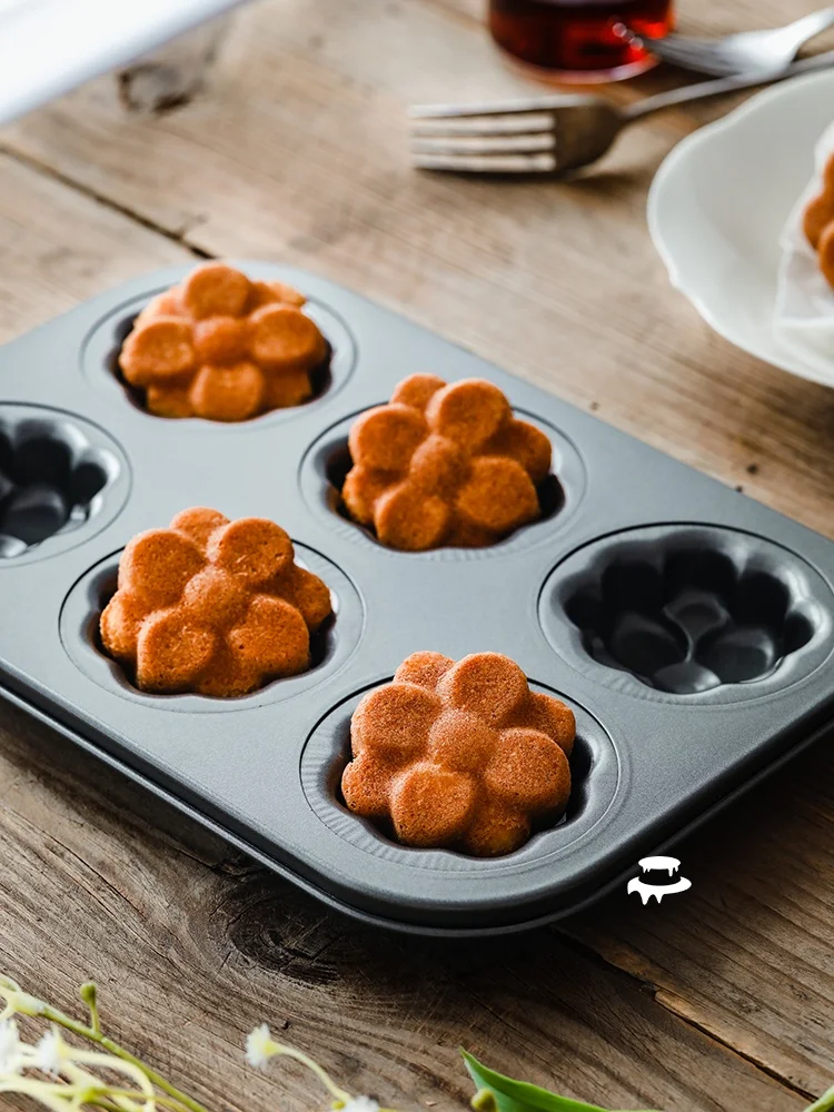 

Japanese Sle Flower Mane Fournil Snow Pound Cake Six id Baking Tray Kitchen Cooking Utensils Baking DIY Tools Mold