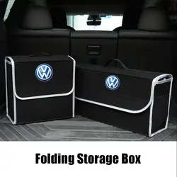 Bagagliaio di un'auto Borsa di Immagazzinaggio Organizzatore Articoli Vari Stivaggio Riordino Box asesoris mobil Per VW Volkswagen Rline Golf GTI Passat Car Styling