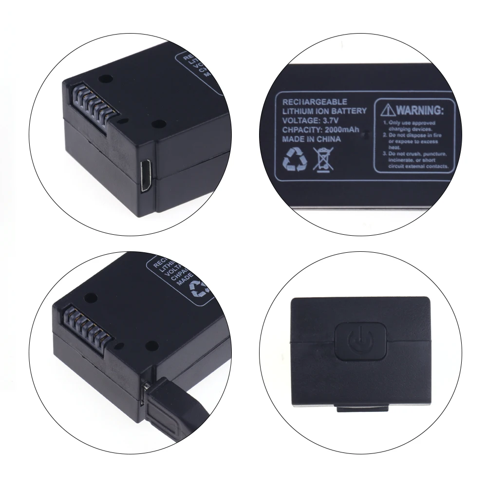 3.7V Battery For Z908 PRO RC Drone Spare Parts 3.7V 2000MAh Lipo Battery For Z908 RC Quadcopter Z908 PRO Drone Battery