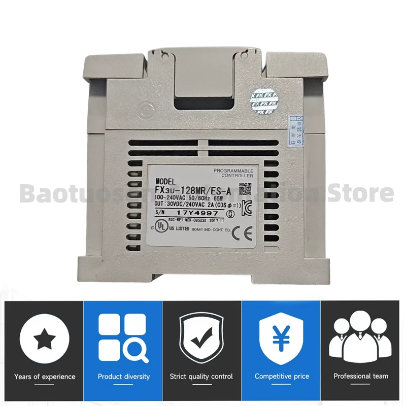 brand new and original FX3U-128MR-ES-A FX3U-64MT-ES-A PLC mainframe