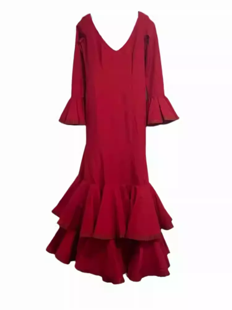 スペインの社交ダンスドレス、フラメンコドレス、女性用衣料 ENE12