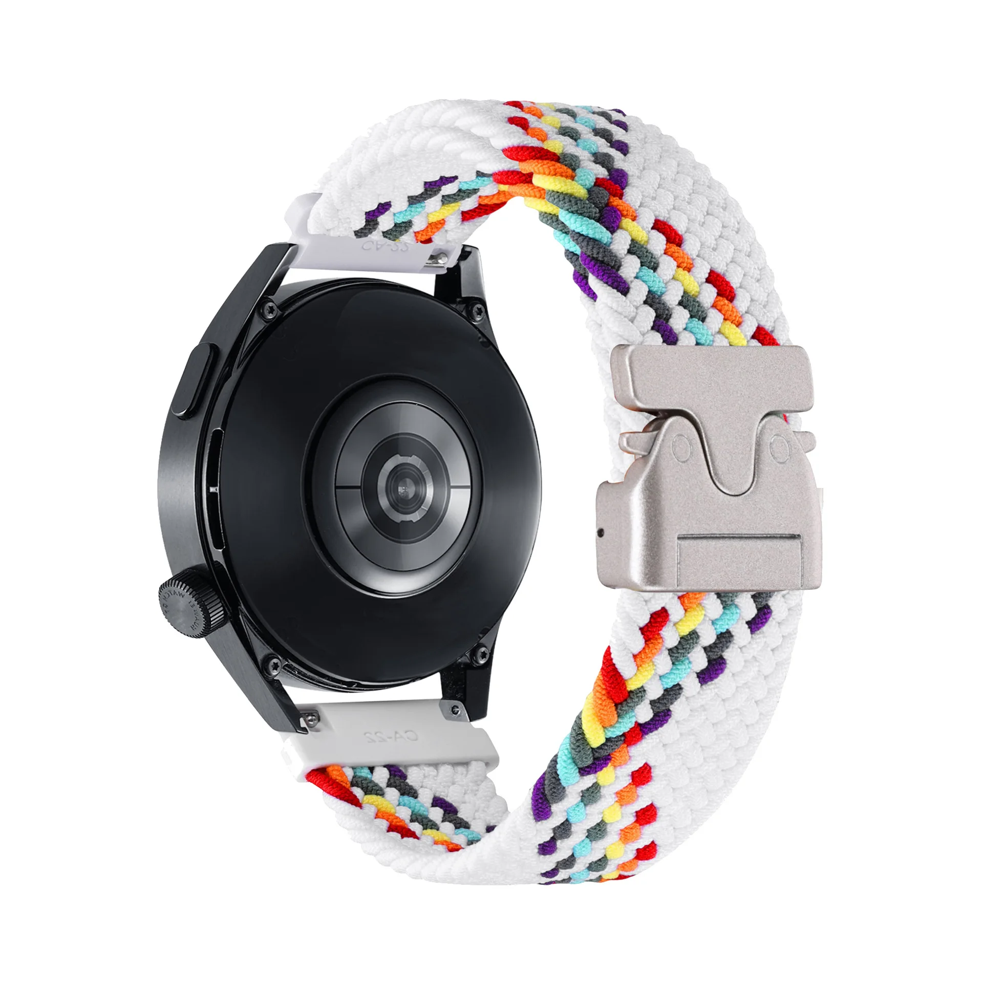 20/22 مللي متر المظلة مشبك المنسوجة حزام دعوى ل دعوى لساعة سامسونج 5/6/7 وسلسلة ساعات هواوي المنسوجة حزام النايلون