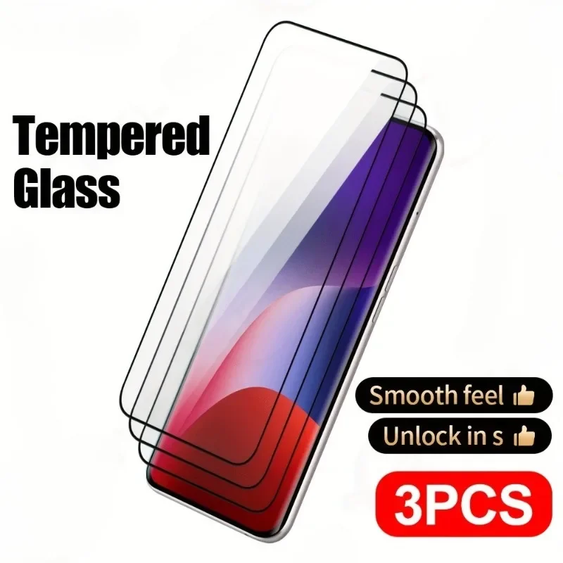 

3Pcs Smartphone Screen Protector for Xiaomi POCO X7 X6 X5 X3 Pro X3 GT Tempered Glass For Poco F7 Ultra F6 F5 Pro F4 F3 GT Glass
