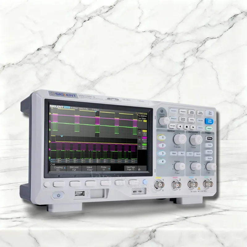 1PC SIGLENT SDS1104X-U 100MHz 4CH Digital Oscilloscope, 1GSa/s 14Mpts 400k wfms/s, 7