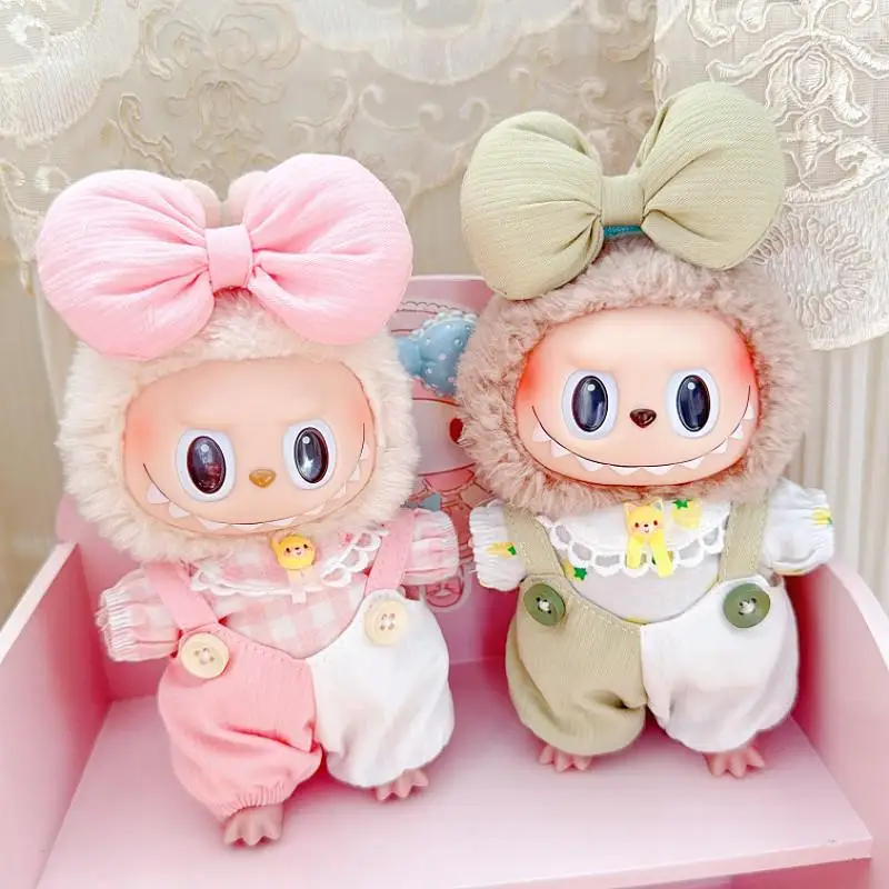 

Для labubu v1/v2/v3 виниловая плюшевая кукла летняя приливная игра соответствующий цвету комбинезон аксессуары для кукол милое украшение