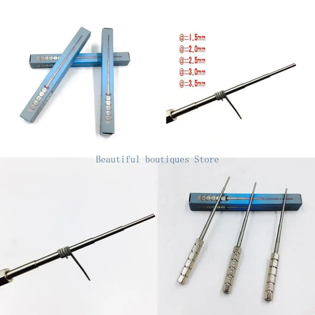 U4LF Step Mandrel Wire Ring Wrapping Step Mandrels Bead Working Loop Jump Ring Making Jewelry Tool 1.5/2/2.5/3/3.5mm