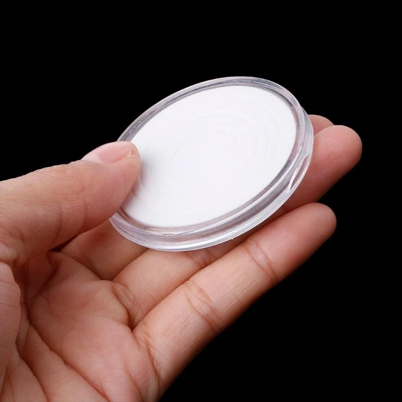 Small Round Coin Storage Box Inner Pad Set Precious Souvenir Collectible Container for Outdoor Traveling Collection