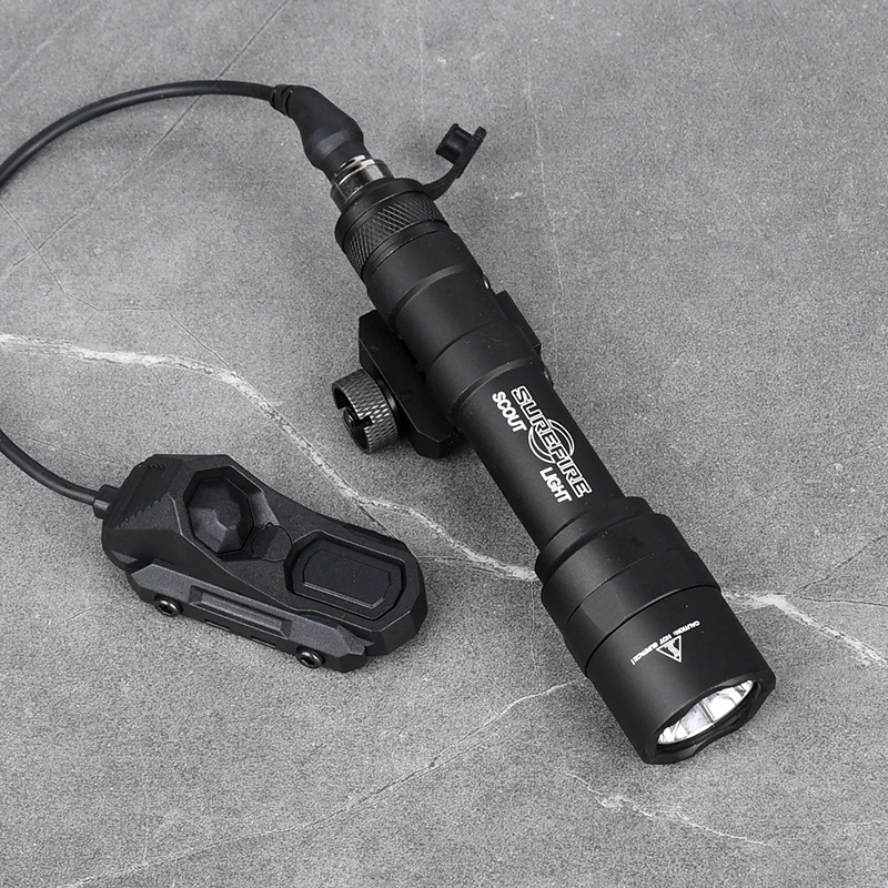 Wadsn Tactical M600C Metal Flashlight M300 Hunting Scout Light UNAXON Dual Function Pressure Switch Fit 20mm Rail Mlok Keymod