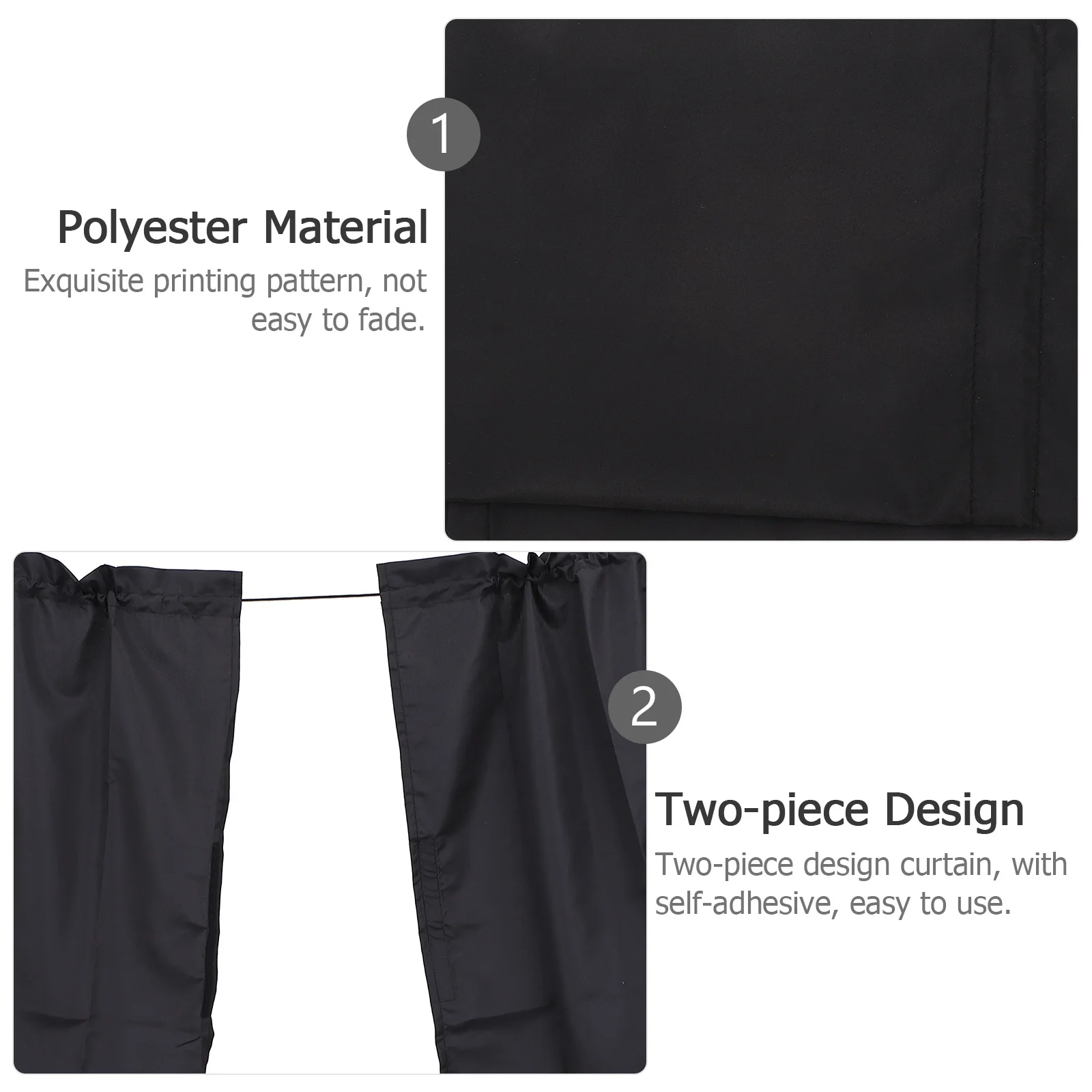 Rideau de séparation de voiture, rideau de confidentialité noir, séparateur extensible pour pare-brise, fenêtres latérales, pare-soleil, Isolation, repos de voyage