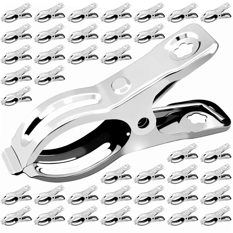 40 PCS Garden Clips, Stainless Steel Garden Clips, Heavy Duty Greenhouse Clamps For Secure Netting And Covers