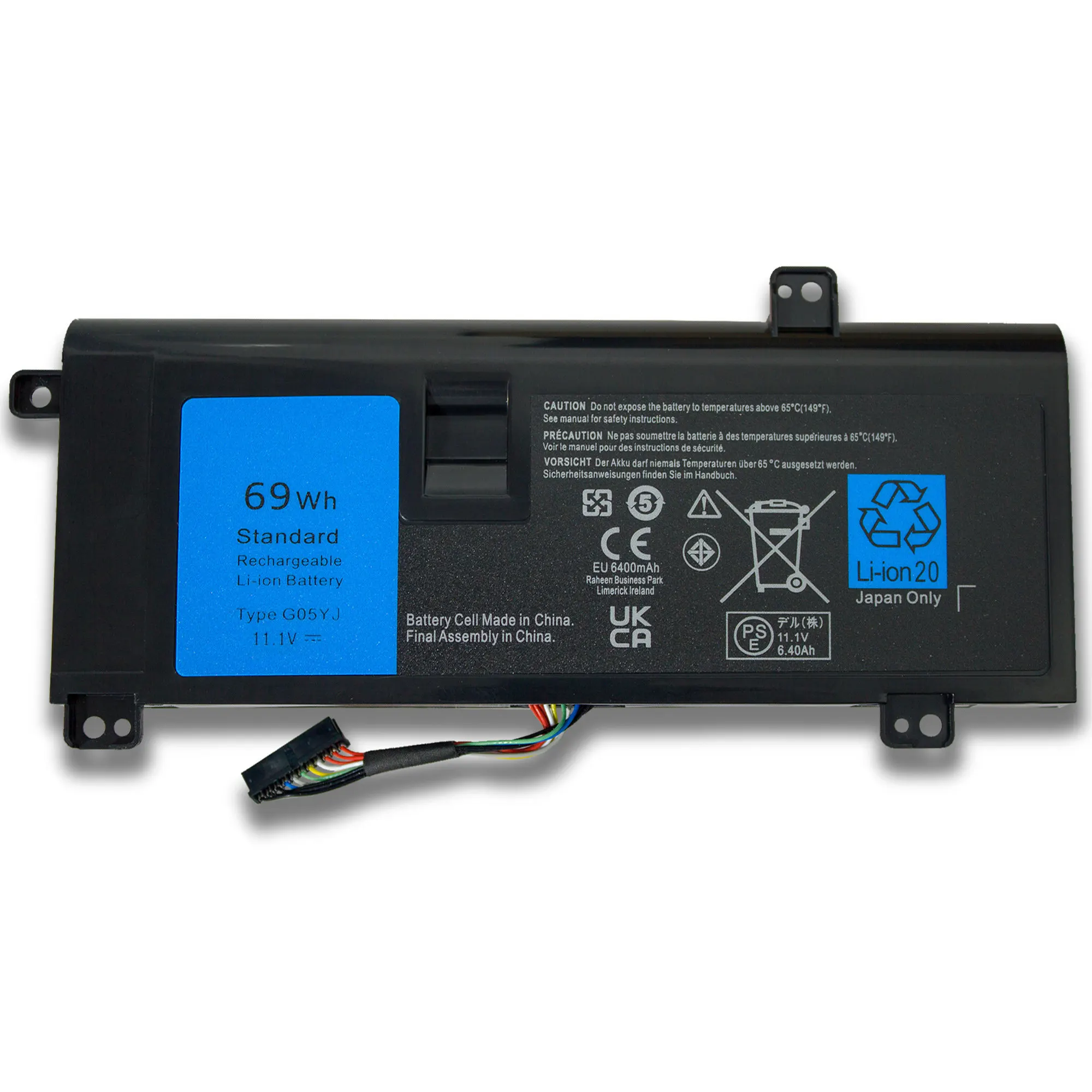 

Высококачественная батарея 69Wh для ноутбуков серии 14: A14, M14X, R3, R4, G05YJ, 0G05YJ, Y3PN0, 8X70T