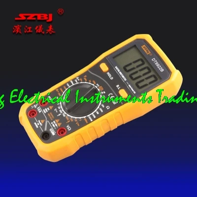 100% Original SZBJ DT9922B/DT9928B multimeter With backlight, data hold function, overload protection